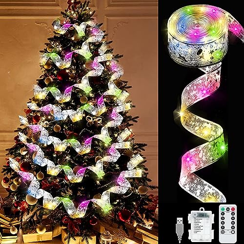 10m Weihnachtsband Lichter,100 LED Band Weihnachtsbeleuchtung,Bänder Lichterketten,Batteriebetriebene Weihnachtslichterkette,für Urlaub,Party,Hochzeiten,Innen und Außenbereich Weihnachtsdekoration 10m Weihnachtsband Lichter,100 LED Band Weihnachtsbeleuchtung,Bänder Lichterketten,Batteriebetriebene Weihnachtslichterkette,für Urlaub,Party,Hochzeiten,Innen und Außenbereich Weihnachtsdekoration von YeahBoom