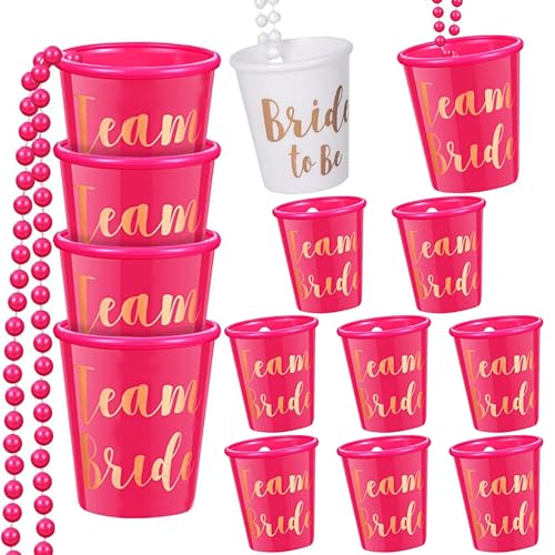 14 Stücke Braut Kunststoff Tassen Perlen,Team Braut und Braut Schnapsglaskette,Halskette Goldfolie,Braut Schnapsglas,für Junggesellenabschied Braut Party Halsketten,JGA Accessoires,Bachelorette Party 14 Stücke Braut Kunststoff Tassen Perlen,Team Braut und Braut Schnapsglaskette,Halskette Goldfolie,Braut Schnapsglas,für Junggesellenabschied Braut Party Halsketten,JGA Accessoires,Bachelorette Party von YeahBoom