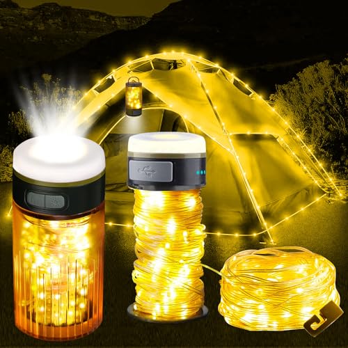 Camping Lichterkette Aufrollbar,10MCamping Lichterkette,Outdoor String Lights mit 3 Beleuchtungsmodi,Tragbare Campinglampe,Wasserdichte Tragbare LED Lichterkette,Usb Wiederaufladbare Campinglampe Camping Lichterkette Aufrollbar,10MCamping Lichterkette,Outdoor String Lights mit 3 Beleuchtungsmodi,Tragbare Campinglampe,Wasserdichte Tragbare LED Lichterkette,Usb Wiederaufladbare Campinglampe von YeahBoom