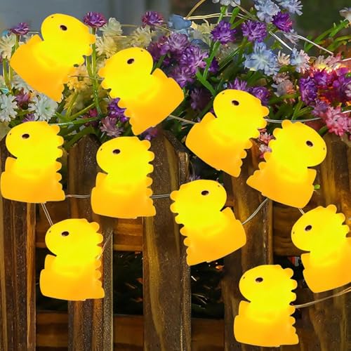 Dinosaurier Lichterkette,2M 10LED Lichterkette Kinderzimmer Dinosaurier,Lichterkette Lnnen,Led Lichterkette Batteriebetrieben,LED Lichterkette Dinosaurier Design,Lichterkette Fenster Innen von YeahBoom