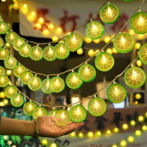 LED Lichterkette,1.5M10LED Limetten Lichterkette,Batteriebetrieben,Dekoratives Licht für Terrasse,Batteriebetrieben für Karneval,Halloween,Außen & Innen,Deko Wohnzimmer,Schlafzimmer LED Lichterkette,1.5M10LED Limetten Lichterkette,Batteriebetrieben,Dekoratives Licht für Terrasse,Batteriebetrieben für Karneval,Halloween,Außen & Innen,Deko Wohnzimmer,Schlafzimmer von YeahBoom