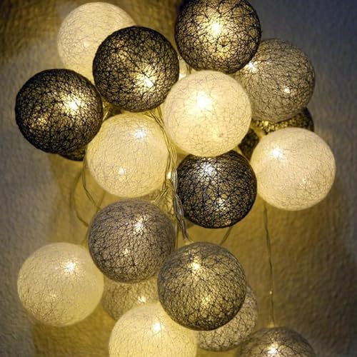 LED Lichterkette Baumwollkugeln,1.5M 10LED Kugeln Lichterkette,Batteriebetrieben,Cotton Ball Lichterketten für Weihnachten Hochzeit Kinderzimmer Party Deko LED Lichterkette Baumwollkugeln,1.5M 10LED Kugeln Lichterkette,Batteriebetrieben,Cotton Ball Lichterketten für Weihnachten Hochzeit Kinderzimmer Party Deko von YeahBoom