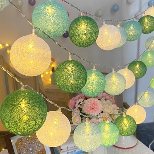 LED Lichterkette Baumwollkugeln,1.5M 10LED Kugeln Lichterkette,Batteriebetrieben,Cotton Ball Lichterketten für Weihnachten Hochzeit Kinderzimmer Party Deko LED Lichterkette Baumwollkugeln,1.5M 10LED Kugeln Lichterkette,Batteriebetrieben,Cotton Ball Lichterketten für Weihnachten Hochzeit Kinderzimmer Party Deko von YeahBoom