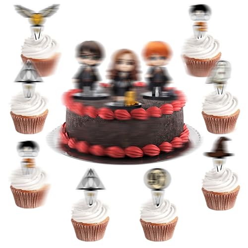 Tortendekoration Cake Topper Set,Cartoon Anime Figuren Geburtstag Tortendeko,Kuchenaufsatz,Muffin Geburtstag Deko,Kuchen Figuren Set für Junge Mädchen Cupcake Dekorationen Spielzeug von YeahBoom