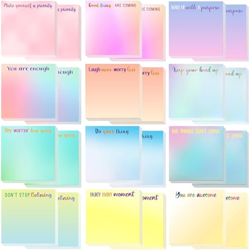 YeahBoom 24 Pack Haftnotizen,720 Blätter Haftnotizblock,Selbstklebende Klebezettel,Bunt Linierte Sticky Notes,Haftnotizen Notizzettel,Tagesliste Notizblock für Büro Zuhause Schule YeahBoom 24 Pack Haftnotizen,720 Blätter Haftnotizblock,Selbstklebende Klebezettel,Bunt Linierte Sticky Notes,Haftnotizen Notizzettel,Tagesliste Notizblock für Büro Zuhause Schule von YeahBoom