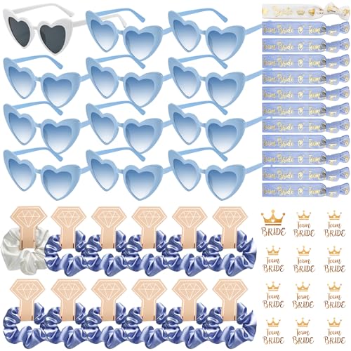 YeahBoom 48 Stück JGA Brille Team Braut,Bride to Be Herz Brille Set,12 Herz Sonnenbrille+12 Bride Haargummi+12 Bride Tattoo Aufkleber+12 Bride Armband,Jungesellinnenabschied Frau Accessoires,JGA Deko YeahBoom 48 Stück JGA Brille Team Braut,Bride to Be Herz Brille Set,12 Herz Sonnenbrille+12 Bride Haargummi+12 Bride Tattoo Aufkleber+12 Bride Armband,Jungesellinnenabschied Frau Accessoires,JGA Deko von YeahBoom