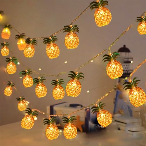 YeahBoom Ananas Lichterkette,300CM 20 LED Hawaii Sommer Lichterketten,Batteriebetrieben,Tropische Sommer-Lichterkette,Hawaii Lichterketten für Hawaiian Partys,Sommerpartys,Strand Deko YeahBoom Ananas Lichterkette,300CM 20 LED Hawaii Sommer Lichterketten,Batteriebetrieben,Tropische Sommer-Lichterkette,Hawaii Lichterketten für Hawaiian Partys,Sommerpartys,Strand Deko von YeahBoom