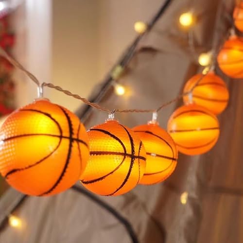 YeahBoom Basketball-Lichterkette,1.5M 10 LED Sportball-Lichterkette,Batteriebetrieben,Korbkugel Dekorationen,Innen für für Weihnachten, Hochzeit, Party, Kinderzimmer, Innen Deko YeahBoom Basketball-Lichterkette,1.5M 10 LED Sportball-Lichterkette,Batteriebetrieben,Korbkugel Dekorationen,Innen für für Weihnachten, Hochzeit, Party, Kinderzimmer, Innen Deko von YeahBoom