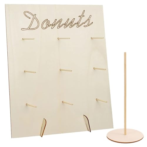 YeahBoom Donut Wand Hochzeit,Donuts Ständer Holz,Donuts Stander,Candy Bar Donut Wand,Donut Board,Donut Tafel,Donut Halter,Donut Dekoration für Hochzeiten Geburtstage, Babyparty, Jubiläen, Konditoreie von YeahBoom