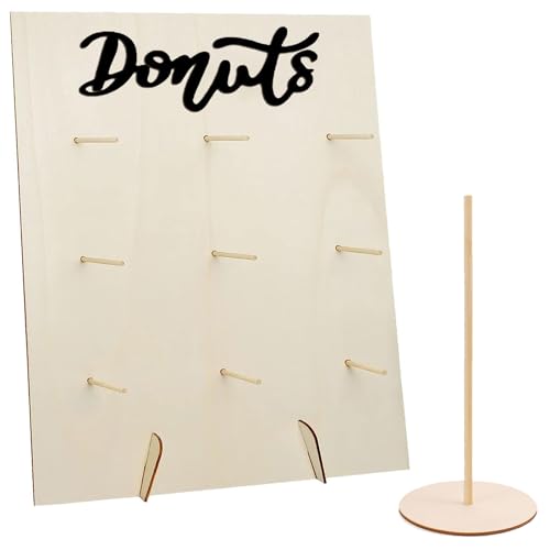 YeahBoom Donuts Ständer Holz,Donut Wand,Donut Wand Halterung,Krapfen Wand,Donut Dekoration für Hochzeiten, Geburtstage, Babyparty, Jubiläen, Konditoreie YeahBoom Donuts Ständer Holz,Donut Wand,Donut Wand Halterung,Krapfen Wand,Donut Dekoration für Hochzeiten, Geburtstage, Babyparty, Jubiläen, Konditoreie von YeahBoom