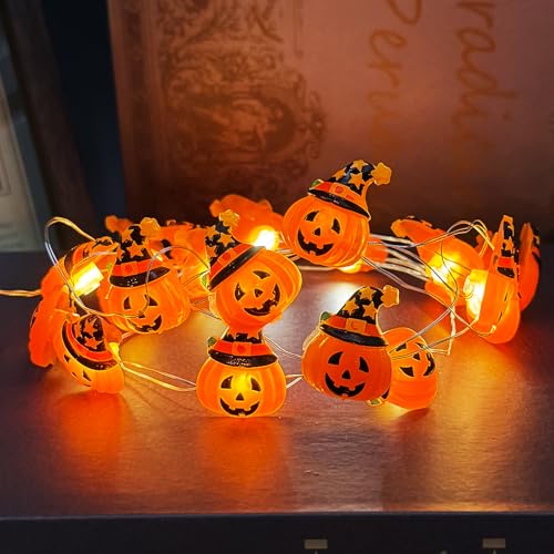 YeahBoom Halloween Lichterkette,200CM 20 LEDs Halloween Kürbis Lichter,Batteriebetrieben,Kürbis Lichterkette,für Party Deko Outdoor & Indoor Home Festival Dekoration YeahBoom Halloween Lichterkette,200CM 20 LEDs Halloween Kürbis Lichter,Batteriebetrieben,Kürbis Lichterkette,für Party Deko Outdoor & Indoor Home Festival Dekoration von YeahBoom