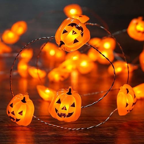YeahBoom Halloween Lichterkette,300CM 30LED Halloween Kürbis Lichterketten,Kürbis Herbst Deko Dekoration Innen,Batteriebetrieben,für Partys,Terrasse,Innen und Außenbereich YeahBoom Halloween Lichterkette,300CM 30LED Halloween Kürbis Lichterketten,Kürbis Herbst Deko Dekoration Innen,Batteriebetrieben,für Partys,Terrasse,Innen und Außenbereich von YeahBoom