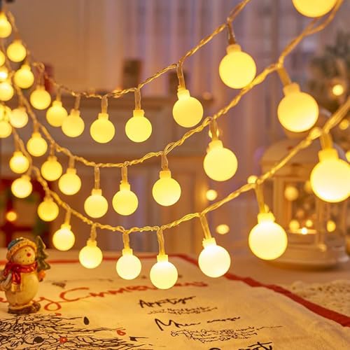 YeahBoom LED Kugel Lichterkette,150CM 10LEDs Globe Lichterketten,Lichterketten Kugel Warmweiß Batteriebetrieben,Lichterkette Innen für Hochzeit,Party,Weihnachten,Garten,Zimmer,Innen,Außen YeahBoom LED Kugel Lichterkette,150CM 10LEDs Globe Lichterketten,Lichterketten Kugel Warmweiß Batteriebetrieben,Lichterkette Innen für Hochzeit,Party,Weihnachten,Garten,Zimmer,Innen,Außen von YeahBoom