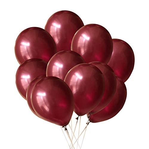 YeahiBaby 100 stücke Weinrot Luftballons Latex Helium Ballon Hochzeit Geburtstag Party Dekoration Lieferungen von YeahiBaby
