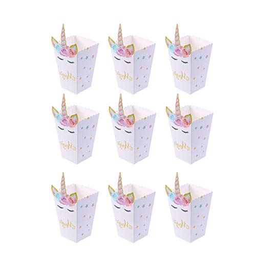 YeahiBaby Popcorn Tüte Einhorn Form Einweg Umweltfreundliche Papiertüte Popcorn Boxen Lebensmittel Papier Beutel 12 Stück YeahiBaby Popcorn Tüte Einhorn Form Einweg Umweltfreundliche Papiertüte Popcorn Boxen Lebensmittel Papier Beutel 12 Stück von YeahiBaby