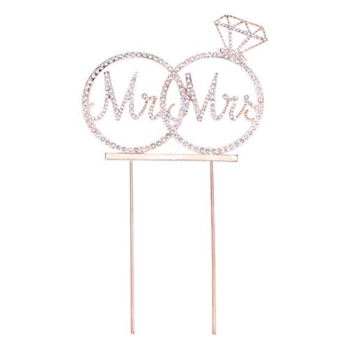 YeahiBaby Torten-Topper, Acryl, Hochzeit, Ringform, Diamant, Braut, Mr Mrs, Dekoration, Liebe, Valentinstag, Hochzeit, Geburtstag, goldfarben YeahiBaby Torten-Topper, Acryl, Hochzeit, Ringform, Diamant, Braut, Mr Mrs, Dekoration, Liebe, Valentinstag, Hochzeit, Geburtstag, goldfarben von YeahiBaby