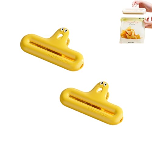 2 gelbe Lebensmittelbeutel-Clips, Lebensmittelaufbewahrung, Lebensmittel-Clips zum Frischhalten von Lebensmitteln, Beutelklammern für Gefrierbeutel und Haustierfutter-Aufbewahrungsbeutel. 2 gelbe Lebensmittelbeutel-Clips, Lebensmittelaufbewahrung, Lebensmittel-Clips zum Frischhalten von Lebensmitteln, Beutelklammern für Gefrierbeutel und Haustierfutter-Aufbewahrungsbeutel. von Yeandshi