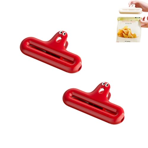 2 rote Lebensmittelbeutel-Clips, Lebensmittelaufbewahrung, Lebensmittel-Clips zum Frischhalten von Lebensmitteln, Beutelklammern für Gefrierbeutel und Haustierfutter-Aufbewahrungsbeutel. 2 rote Lebensmittelbeutel-Clips, Lebensmittelaufbewahrung, Lebensmittel-Clips zum Frischhalten von Lebensmitteln, Beutelklammern für Gefrierbeutel und Haustierfutter-Aufbewahrungsbeutel. von Yeandshi