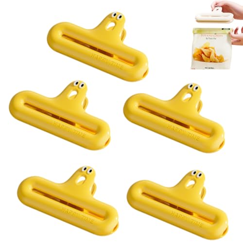 5 gelbe Lebensmittelbeutel-Clips, Lebensmittelaufbewahrung, Lebensmittel-Clips zum Frischhalten von Lebensmitteln, Beutelklammern für Gefrierbeutel und Tierfutter-Aufbewahrungsbeutel. 5 gelbe Lebensmittelbeutel-Clips, Lebensmittelaufbewahrung, Lebensmittel-Clips zum Frischhalten von Lebensmitteln, Beutelklammern für Gefrierbeutel und Tierfutter-Aufbewahrungsbeutel. von Yeandshi