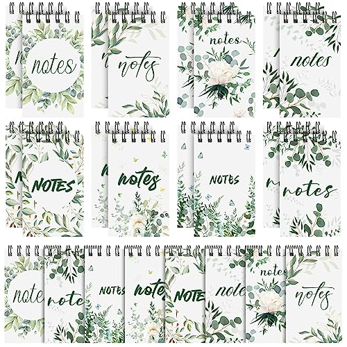 Yeaqee Grünes Eukalyptus-Spiralnotizbuch, Mini-Notizbuch, ästhetisches Spiralnotizbuch, niedlicher Eukalyptus, Blume, Partygeschenke, Tagebuch, kleiner Notizblock, Großpackung für Bürobedarf, Yeaqee Grünes Eukalyptus-Spiralnotizbuch, Mini-Notizbuch, ästhetisches Spiralnotizbuch, niedlicher Eukalyptus, Blume, Partygeschenke, Tagebuch, kleiner Notizblock, Großpackung für Bürobedarf, von Yeaqee