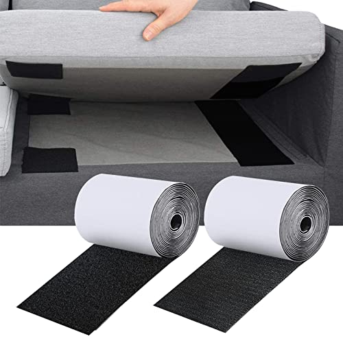 Klettband Selbstklebend, Klettband Extra Stark Doppelseitig Klebende Geeignet für Innen und Außenbereich s für Automatten,Sitzbezüge, Wände,Boden,10CM Breite 1.5 Meter Lang von Yearninglife