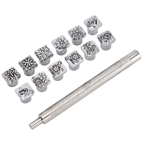 12 -pcs Leder -Stempelwerkzeuge, Zinklegierung Lederstempel Set für -Lederhandwerk mit Haltbarer Tang -Dynastie -Blumendesign 12 -pcs Leder -Stempelwerkzeuge, Zinklegierung Lederstempel Set für -Lederhandwerk mit Haltbarer Tang -Dynastie -Blumendesign von Yechiry