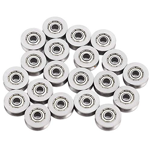 20pcs V Rillenscheibe, V623zz 1,4 Mm Tiefe V -Rillenkugellager -Lagerscheibe Doppelte Kohlenstoffstahllager für die Linearbewegung der Schienenstrecke, 3x12x4mm 20pcs V Rillenscheibe, V623zz 1,4 Mm Tiefe V -Rillenkugellager -Lagerscheibe Doppelte Kohlenstoffstahllager für die Linearbewegung der Schienenstrecke, 3x12x4mm von Yechiry