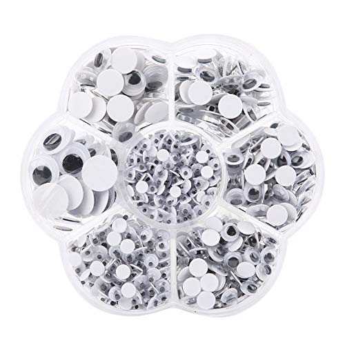 800pcs 4/5/6/7/8/10 / 12mm Plastikspielzeugaugen, Schwarz -weißer Beweglicher Augapfel für DIY, mit Blumenspeicherbox, Großartige für Handgefertigtes Handwerk 800pcs 4/5/6/7/8/10 / 12mm Plastikspielzeugaugen, Schwarz -weißer Beweglicher Augapfel für DIY, mit Blumenspeicherbox, Großartige für Handgefertigtes Handwerk von Yechiry