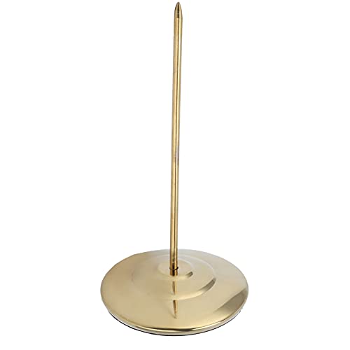 Edelstahl -Quittungsrechnungshalter, Straight Stange Paper Memo Halter Quittungsnote Spike mit Gummiabdeckung für Bars Kitchens Offices Restaurants (Goldener Hochglanzpol) von Yechiry