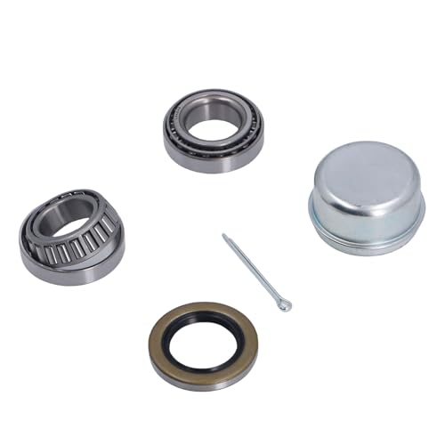 Yechiry 2 Sets Anhängerachselager Kit, Radnabenlager Kit L44649 mit Fettdichtung Staubabdeckungsstift für 1-1/16 Zoll Gerade Achse, Ruhige Rotation Einfache Installation Yechiry 2 Sets Anhängerachselager Kit, Radnabenlager Kit L44649 mit Fettdichtung Staubabdeckungsstift für 1-1/16 Zoll Gerade Achse, Ruhige Rotation Einfache Installation von Yechiry