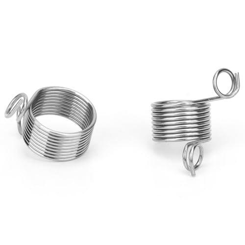 Yechiry 2pcs Strickfingerfinger -Führungsring, Edelstahl -Garten Garn Steuerwerkzeug Zum Stricken des Häkelns, Glatte Oberfläche Bequeme Passform, Strickzubehör Yechiry 2pcs Strickfingerfinger -Führungsring, Edelstahl -Garten Garn Steuerwerkzeug Zum Stricken des Häkelns, Glatte Oberfläche Bequeme Passform, Strickzubehör von Yechiry