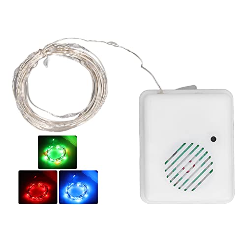 Yechiry 3 Meter Dekorative Weihnachtslichterkette, Weihnachtsmusik-Lichterkette, Weihnachtliche Dekorative Lampenkette für Drinnen und Draußen, Dekorationslicht für Terrasse, Garten, Yechiry 3 Meter Dekorative Weihnachtslichterkette, Weihnachtsmusik-Lichterkette, Weihnachtliche Dekorative Lampenkette für Drinnen und Draußen, Dekorationslicht für Terrasse, Garten, von Yechiry