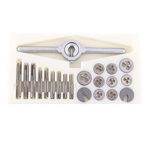 Yechiry 30pcs Metrische Tipp- und Würfel -Set, Schraubengewinde auf Handwerkzeuge für die Gewindeverarbeitung Yechiry 30pcs Metrische Tipp- und Würfel -Set, Schraubengewinde auf Handwerkzeuge für die Gewindeverarbeitung von Yechiry