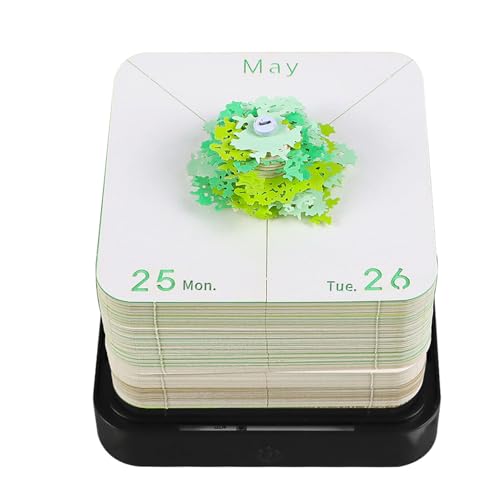 Yechiry 3D-Notizblöcke, Kalender 2026, Papierschnitzkunst, 3D-Haftnotizen, Verschleißfest und Langlebig für Eine Langfristige Nutzung, DIY-Papiernotizen, für Schule, Büro (A) von Yechiry