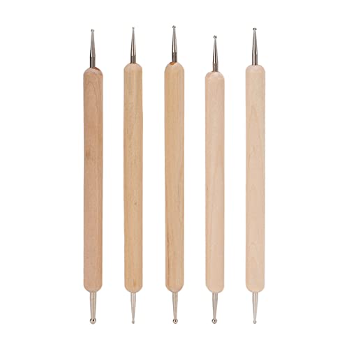 Yechiry 5 PCs Doppelendverfolgung Doting Stylus Firma Grip Stylus Set - Herstellung aus Verbundholzstahlkugel Stylus -Werkzeugset, Geeignet für Ton-, Keramik-, Skulptur- und Andere Yechiry 5 PCs Doppelendverfolgung Doting Stylus Firma Grip Stylus Set - Herstellung aus Verbundholzstahlkugel Stylus -Werkzeugset, Geeignet für Ton-, Keramik-, Skulptur- und Andere von Yechiry