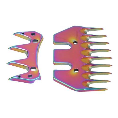Yechiry 9 Zahn Geradeaus Clipper Blades, Professionelle Schermenschere, Schafsschere Ersatzblätter, Wollschurkamm und Cutter für die Pflege von Ziegen, Lämmern, Lamas, Alpakas Yechiry 9 Zahn Geradeaus Clipper Blades, Professionelle Schermenschere, Schafsschere Ersatzblätter, Wollschurkamm und Cutter für die Pflege von Ziegen, Lämmern, Lamas, Alpakas von Yechiry