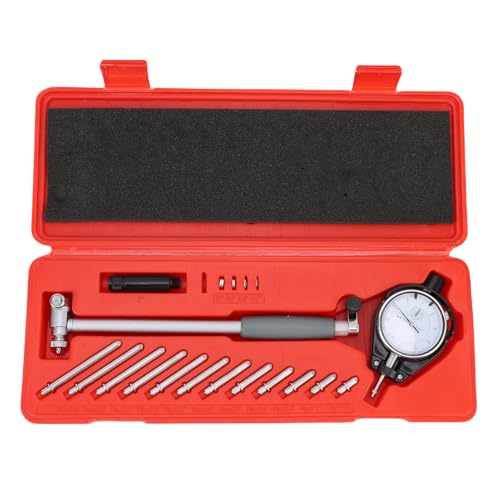 Yechiry Dial Bohrung Messgerät, 2-6 Zoll 0,001 Zoll Genauigkeitsbohrmikrometer mit Selbst Zentrierender Extender-Motorloch-Zylindermessung Gage für Bohrung Messzylinderwerkzeugkit von Yechiry