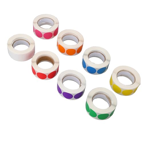 Yechiry Einfach zu Schälen 8 Roll -Etikett -Aufkleber, Farbenfrohe Selbstklebende Kreisaufkleber Etiketten mit Ordnern, Lebensmitteln, Kosmetische, ätherische Ölflaschenkennzeichnung, Ideal Zum Yechiry Einfach zu Schälen 8 Roll -Etikett -Aufkleber, Farbenfrohe Selbstklebende Kreisaufkleber Etiketten mit Ordnern, Lebensmitteln, Kosmetische, ätherische Ölflaschenkennzeichnung, Ideal Zum von Yechiry