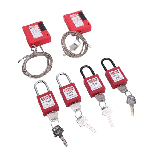 Yechiry Electrical Lockout -Tagout -Kit, Klemme und Universelle Multipole Leistungsschalter Aussperrung, Tragbares Industrie Lock Out Tag Out Kit mit 4 Loto Sicherheitsvorhängeschloss, 10 und 2 HaSps Yechiry Electrical Lockout -Tagout -Kit, Klemme und Universelle Multipole Leistungsschalter Aussperrung, Tragbares Industrie Lock Out Tag Out Kit mit 4 Loto Sicherheitsvorhängeschloss, 10 und 2 HaSps von Yechiry