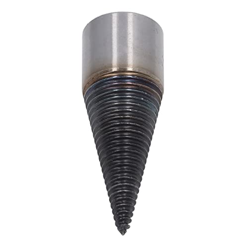 Yechiry Holzbohrer Bit Kohlenstoffstahl, Hohe Härte Entfernbarer Brennholz -Splitter -Bohrer mit Quadratischem Schaft für Eiche, Hickory, Walnuss, Bergahme (32 mm) von Yechiry