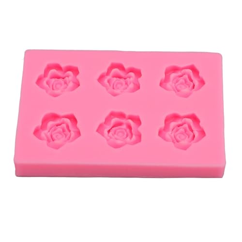 Yechiry Silikonschale aus Rosenform, Nicht Stellvertretende Hitzebeständige Backform für Süßigkeiten, Kuchen, Schokolade Yechiry Silikonschale aus Rosenform, Nicht Stellvertretende Hitzebeständige Backform für Süßigkeiten, Kuchen, Schokolade von Yechiry