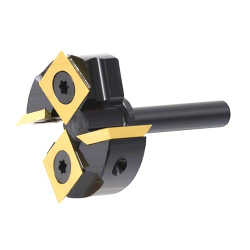 Yechiry Spoilboard -Oberflächen -Router -Bit, Plattenabflachungsbit, Schneiddurchmesser Ti mit Zweiseitigen Austauschbaren Blättern Zum Abflachungs -Hartholz für die Verarbeitung Yechiry Spoilboard -Oberflächen -Router -Bit, Plattenabflachungsbit, Schneiddurchmesser Ti mit Zweiseitigen Austauschbaren Blättern Zum Abflachungs -Hartholz für die Verarbeitung von Yechiry