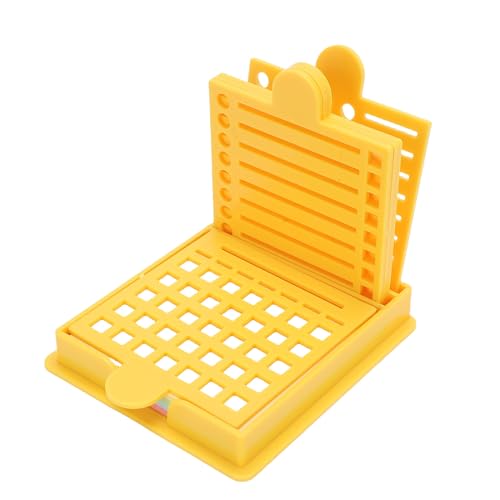 Yechiry Sticky Note -Vorlagen -Set, Tägliches Auflistungsverwaltungszubehör, ABS -Kunststoff -Wiederverwendungshalter -Speicherbox mit 5 Line -Box -Zeichnungen und 1 Farbpostnotiz für von Yechiry