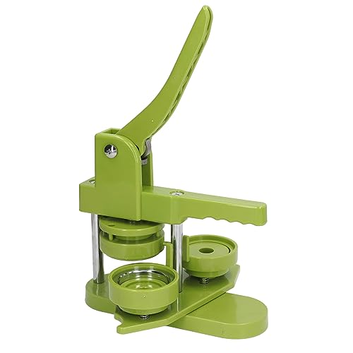 Yechiry Taste Zum Maschinenkit, 100 Sets Abzeichen Taste Drücken Sie Maschine mit Musterbuch und Ergonomischem Griff für Stifte, Krawatten, Schlüsselketten, Flaschenöffner (32 mm) von Yechiry