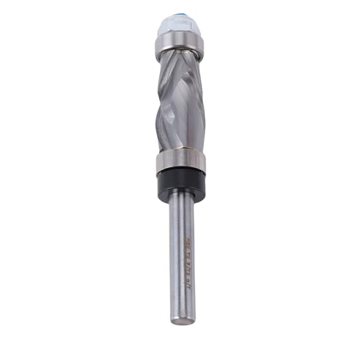 Yechiry Wolfram-Carbid-Flush-Trim-Router-Bit, Doppelte Lagerspirale nach Oben Geschnitten, 1/4 Zoll Schaft 1/2-Zoll-Schnittdurchmesser 1-1/4 Zoll Schnittlänge mit Oberen Bodenlagern für Yechiry Wolfram-Carbid-Flush-Trim-Router-Bit, Doppelte Lagerspirale nach Oben Geschnitten, 1/4 Zoll Schaft 1/2-Zoll-Schnittdurchmesser 1-1/4 Zoll Schnittlänge mit Oberen Bodenlagern für von Yechiry