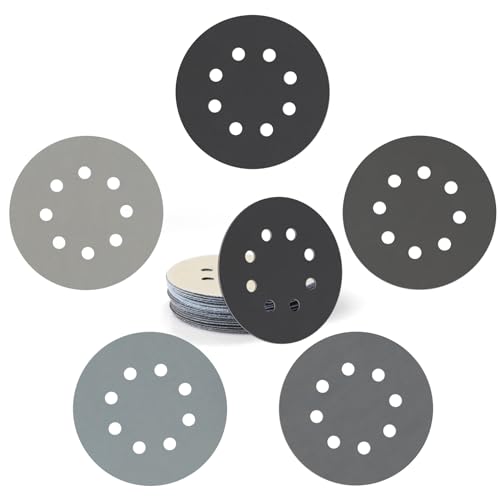 25 Stück 125 mm Schleifscheiben, nass, trocken, Klettverschluss, 8 Löcher, Körnung 1000, 2000, 3000, 4000, 5000, Exzenterschleifpapier für das Schleifen und Polieren von Automobilmetallen 25 Stück 125 mm Schleifscheiben, nass, trocken, Klettverschluss, 8 Löcher, Körnung 1000, 2000, 3000, 4000, 5000, Exzenterschleifpapier für das Schleifen und Polieren von Automobilmetallen von Yechok