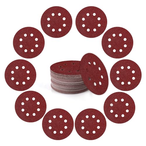 50 Stück Schleifpapier 125mm Klett Schleifscheiben Rund 8 Loch für Exzenterschleifer Exzenter Runde Schleifpapier 40 Körnung 50 Stück Schleifpapier 125mm Klett Schleifscheiben Rund 8 Loch für Exzenterschleifer Exzenter Runde Schleifpapier 40 Körnung von Yechok