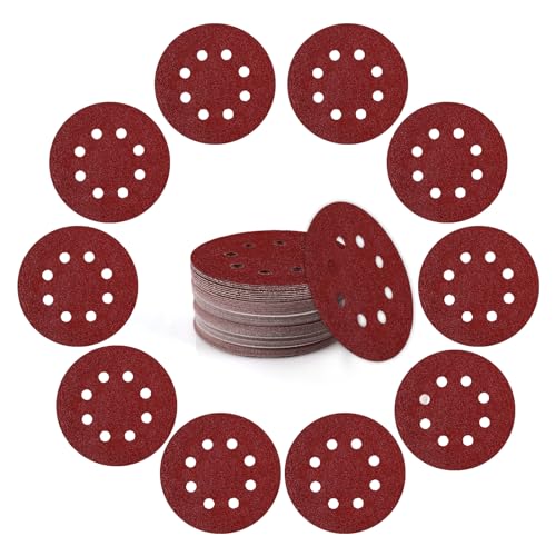 50 Stück Schleifpapier 125mm Klett Schleifscheiben Rund 8 Loch für Exzenterschleifer Exzenter Runde Schleifpapier 60 Körnung 50 Stück Schleifpapier 125mm Klett Schleifscheiben Rund 8 Loch für Exzenterschleifer Exzenter Runde Schleifpapier 60 Körnung von Yechok