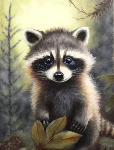 Niedlicher Waschbär Malen nach Zahlen Erwachsene ohne Rahmen Malen Nach Zahlen Kits DIY Ölgemälde Leinwand Gemälde Set mit Pinsels und Farbe Acryl Malerei für Erwachsene Geschenk für Home Deko,40x50cm Niedlicher Waschbär Malen nach Zahlen Erwachsene ohne Rahmen Malen Nach Zahlen Kits DIY Ölgemälde Leinwand Gemälde Set mit Pinsels und Farbe Acryl Malerei für Erwachsene Geschenk für Home Deko,40x50cm von Yeecer