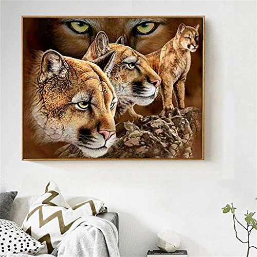 Yeecer 5D Diamond Painting Set,Brauner Löwenstein Diamant Painting Bilder Kit DIY Erwachsene Stickerei Kreuzstich Voll Strass Kristall Diamant Kunst Handwerk für Home Wand-Decor Square Drill,60x80cm Yeecer 5D Diamond Painting Set,Brauner Löwenstein Diamant Painting Bilder Kit DIY Erwachsene Stickerei Kreuzstich Voll Strass Kristall Diamant Kunst Handwerk für Home Wand-Decor Square Drill,60x80cm von Yeecer